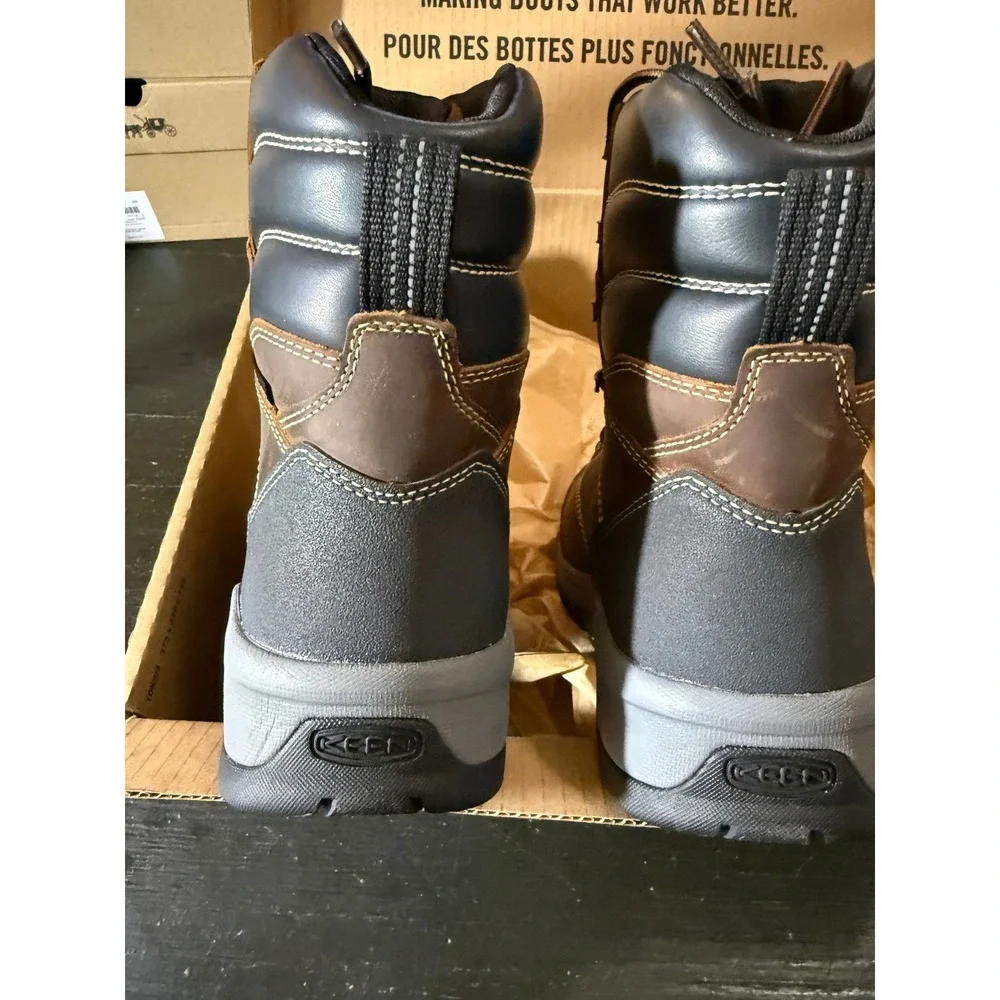 Keen Utility 600G Insulated Waterproof Work Boots‎ Brown Leather Mens 7.5 EE